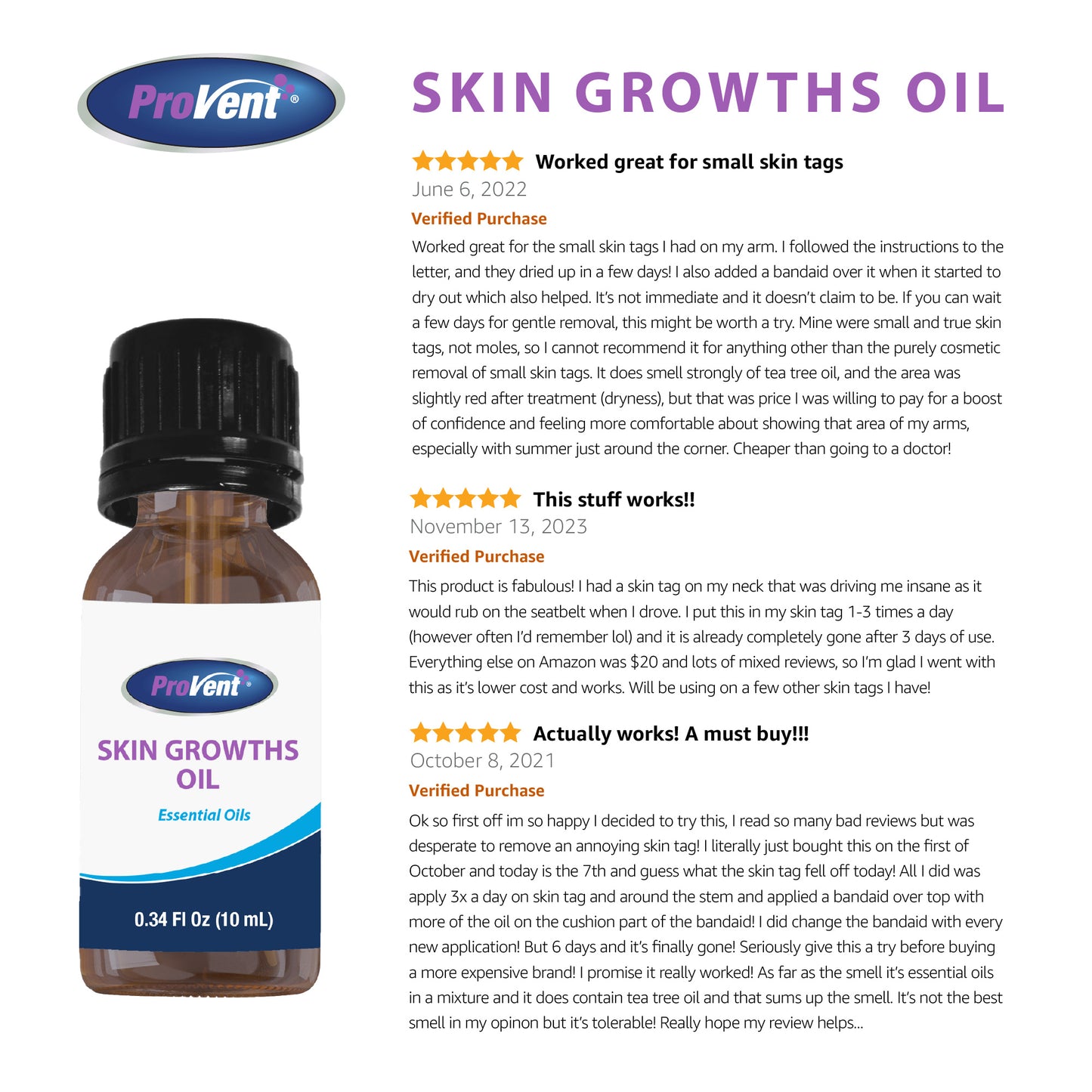 ProVent Skin Growth Liquid, 0.34 Fluid Ounce