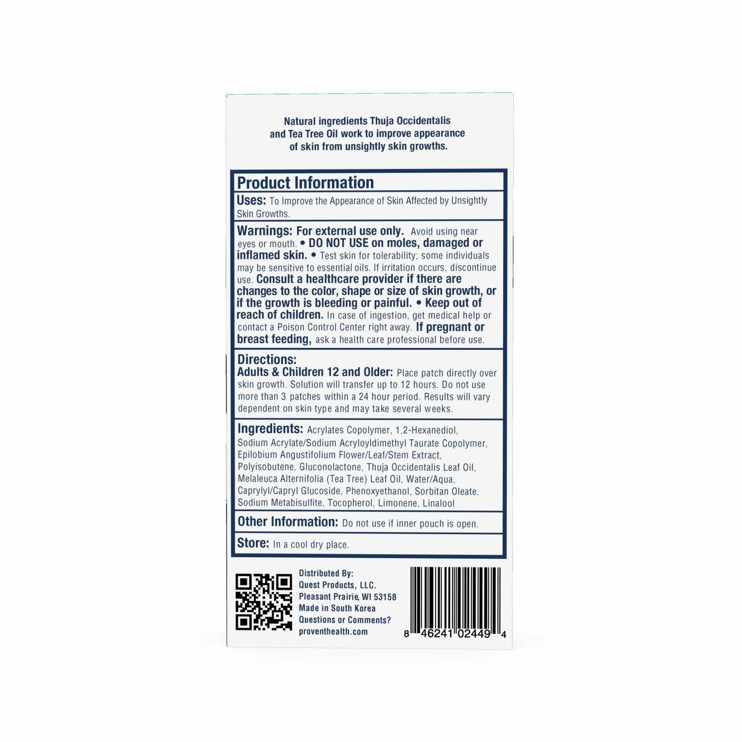 ProVent Skin Growth Patch, 30 Count