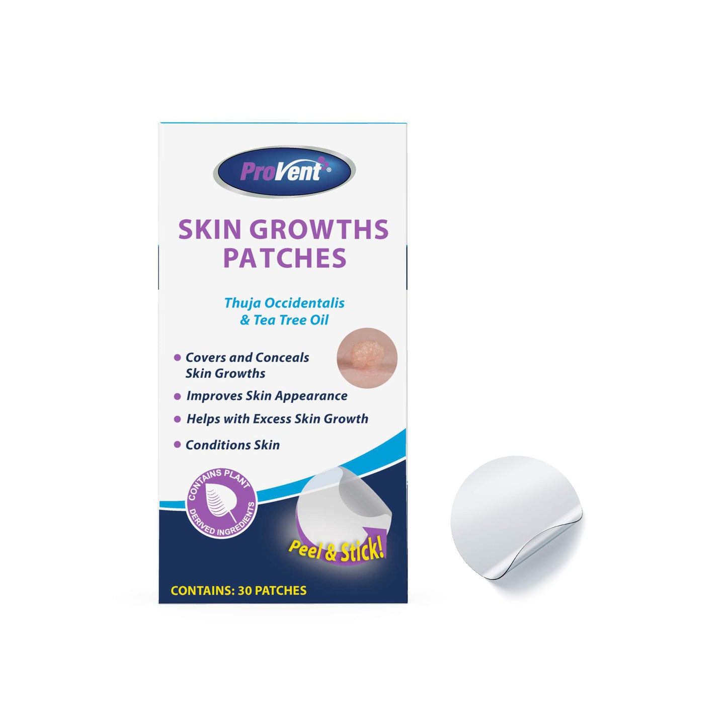 ProVent Skin Growth Patch, 30 Count
